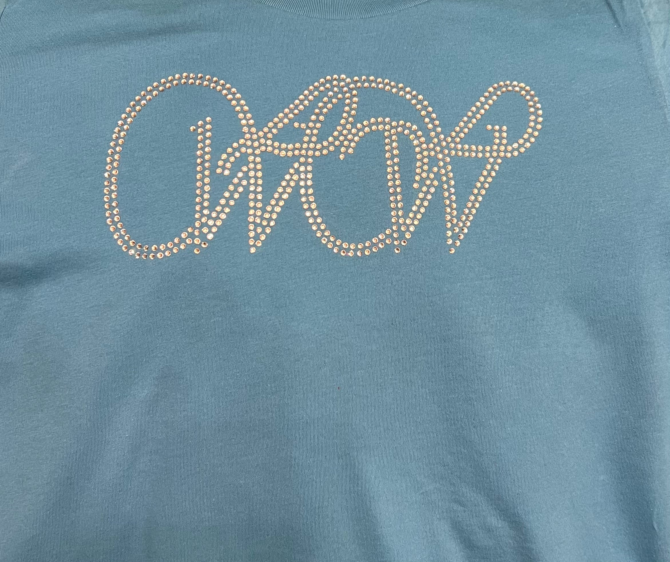Clear Crystal WOW logo - Aqua Shirt