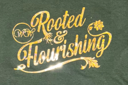 Forest Green Rooted & Flourishing - Hologram Gold