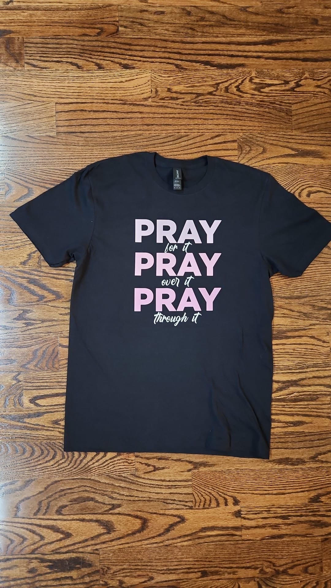 Pink PRAY - Black Shirt